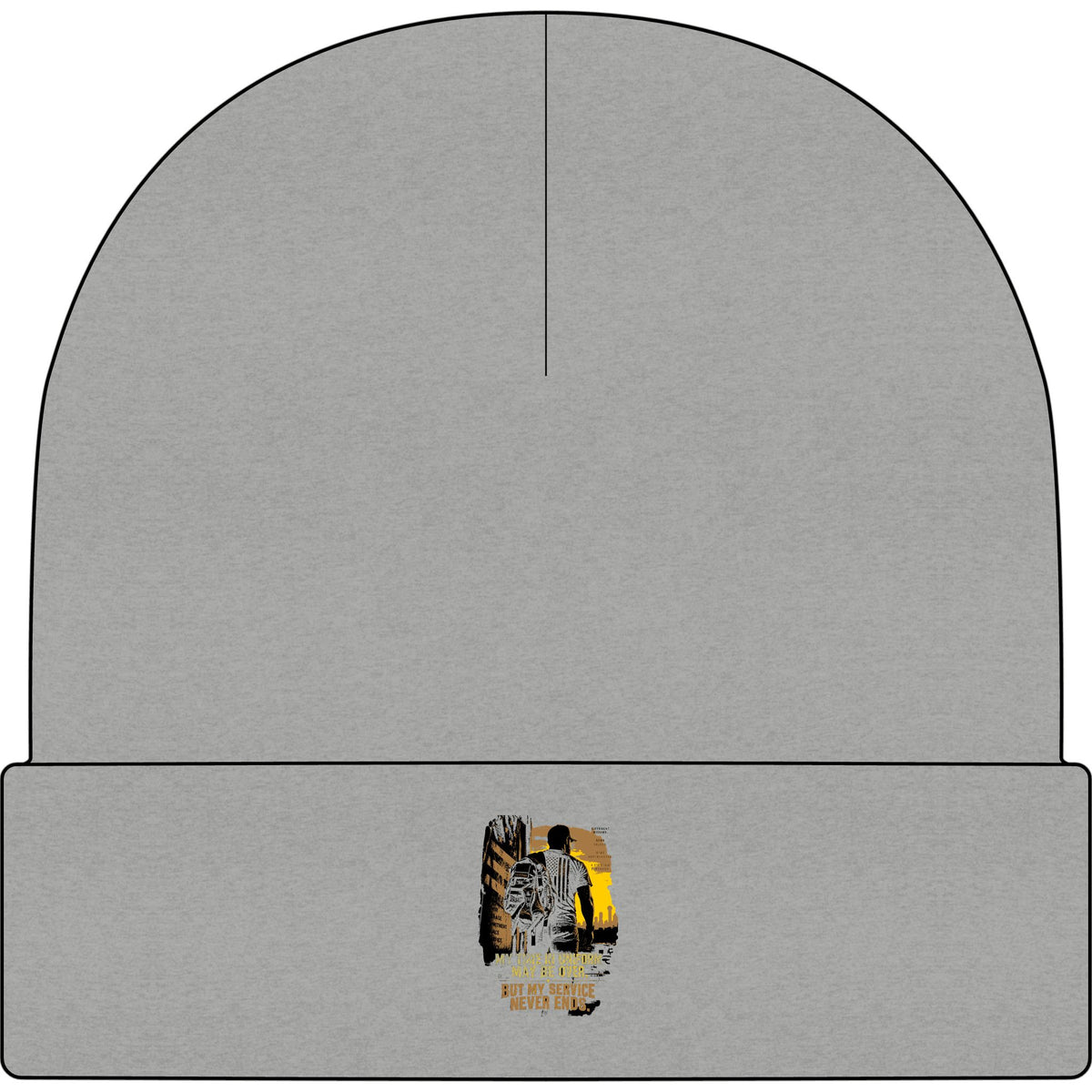 Service Never Ends - AS Colour 1107 Cuff Beanie