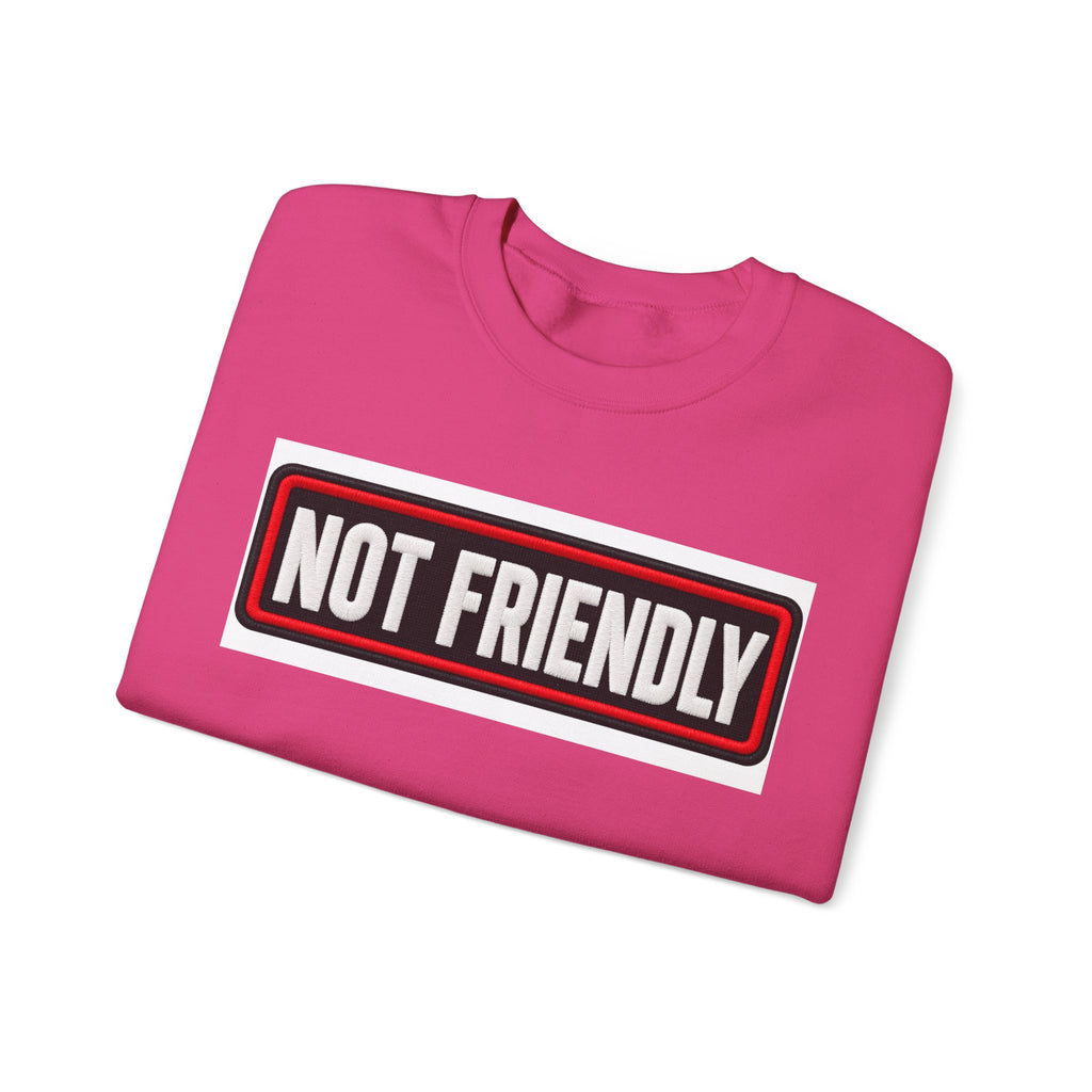 Not Friendly - Service Dog Patch - Crewneck Sweatshirt