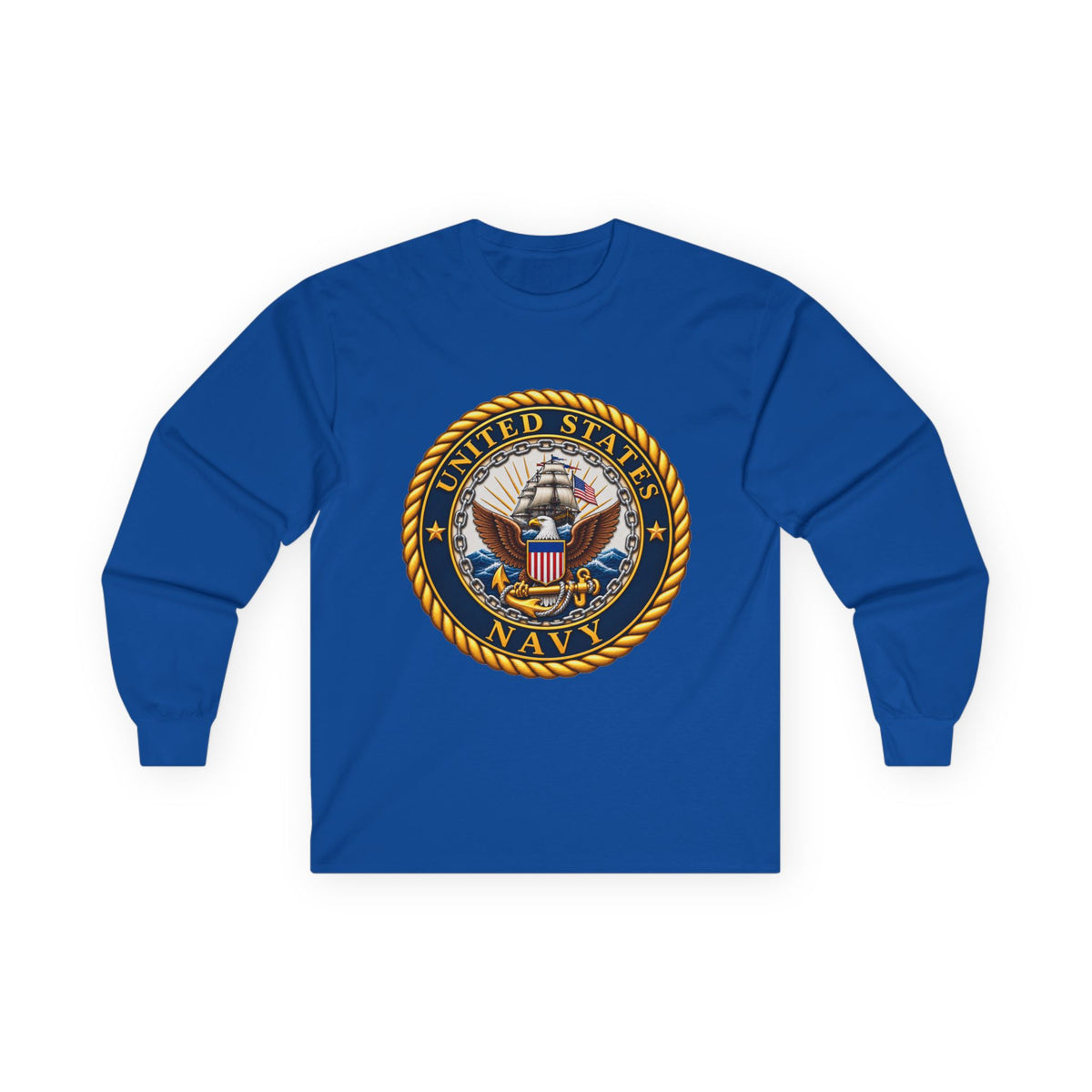 U.S. Navy Emblem - Unisex Ultra Cotton Long Sleeve Tee
