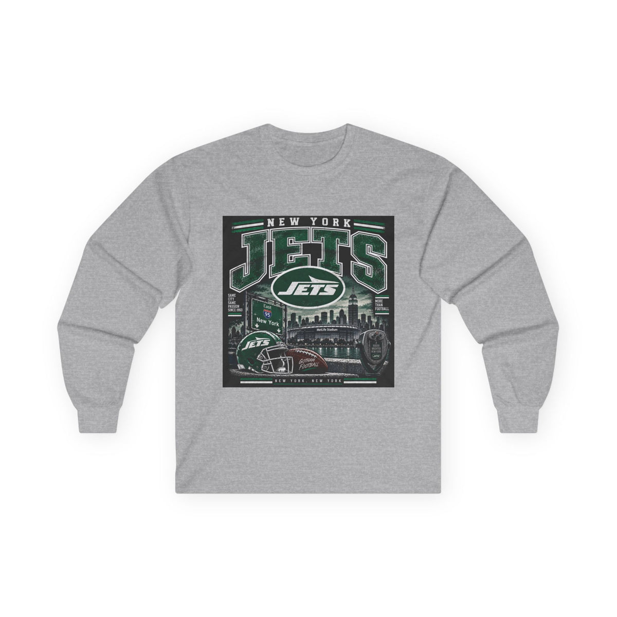 New York Jets Skyline - Unisex Ultra Cotton Long Sleeve Tee