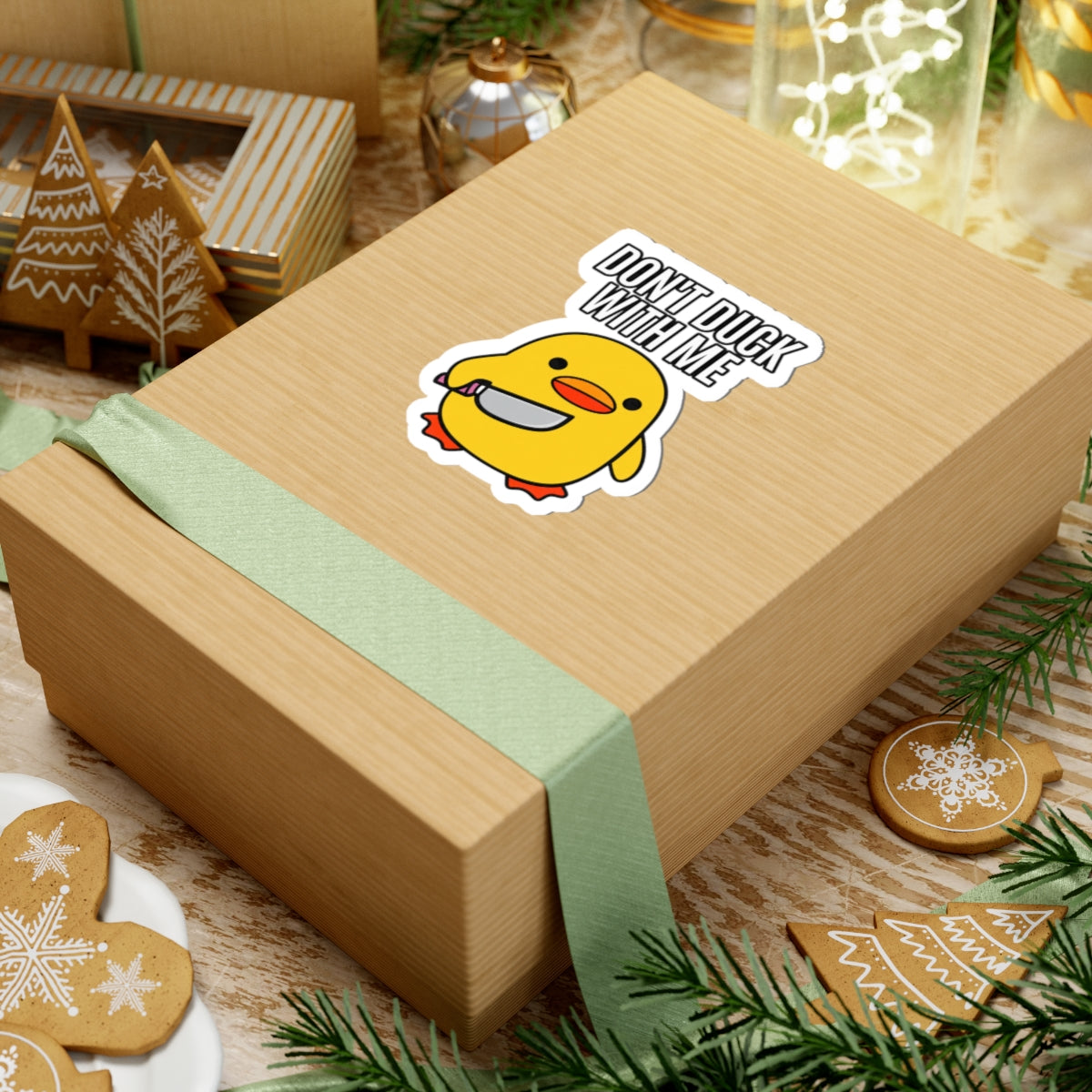 Duck With Me - Kiss-Cut Sticker