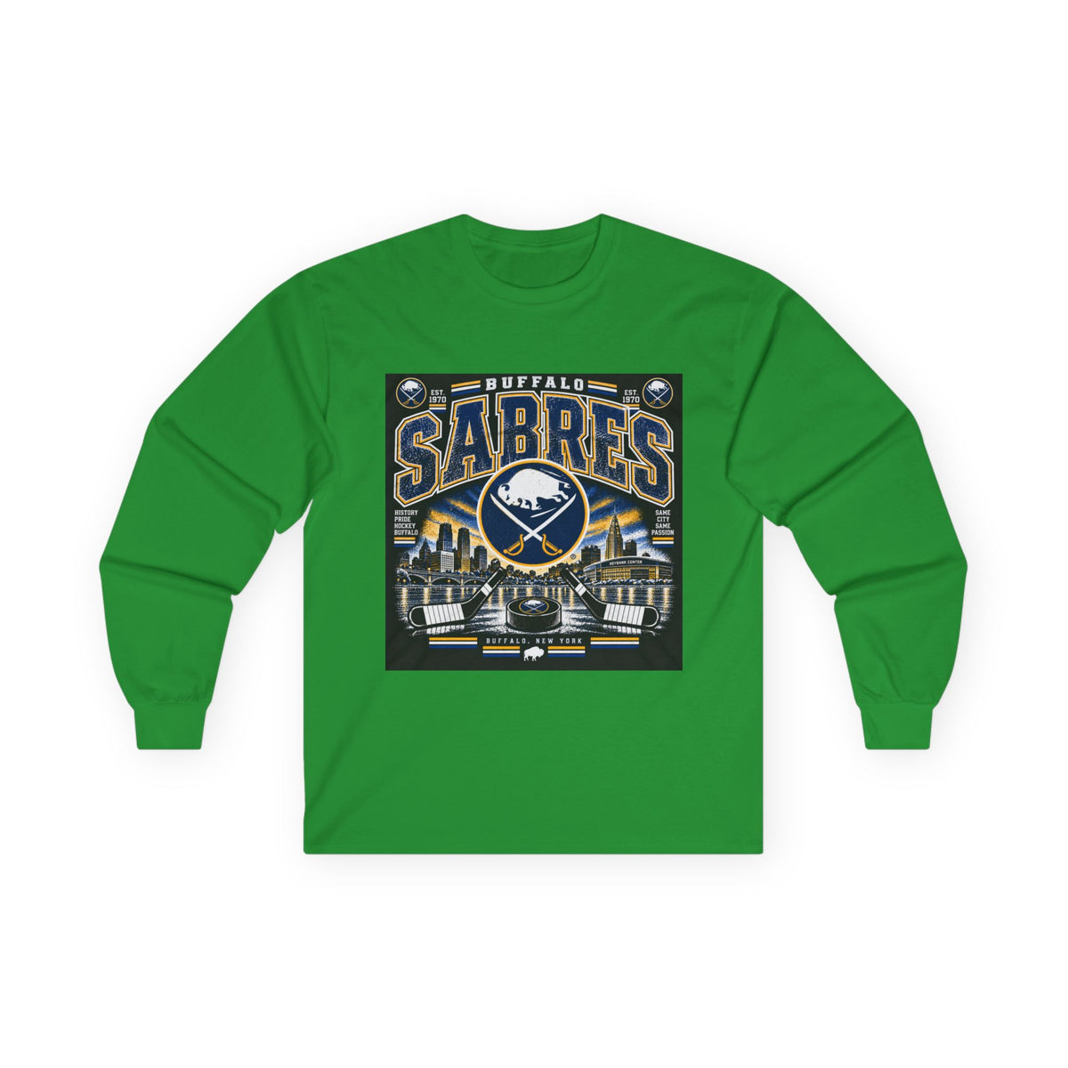 Buffalo Sabres Heritage Shield - Unisex Ultra Cotton Long Sleeve Tee