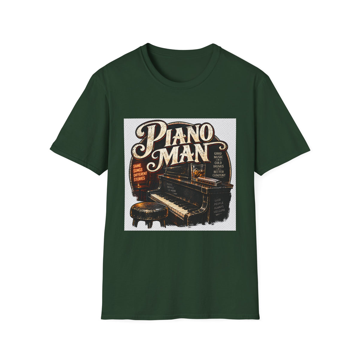 Piano Man Retro Bar - Classic Tee