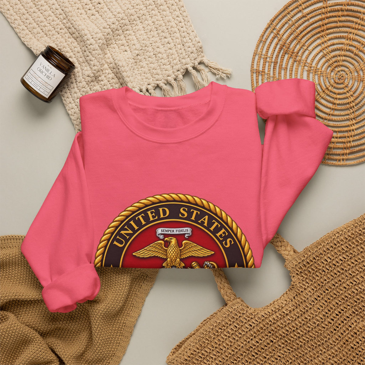 U.S. Marine Corps Emblem - Crewneck Sweatshirt