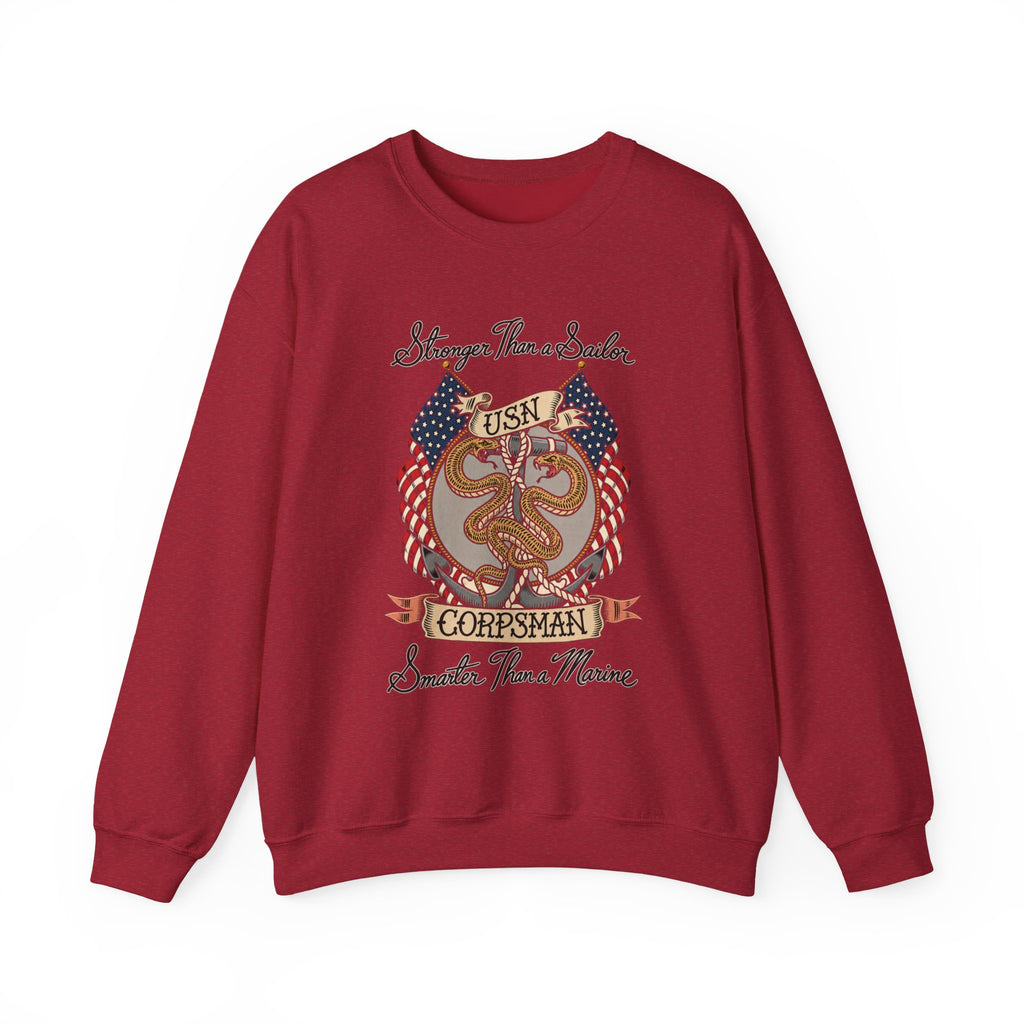 Corpsman Pride Crest - Crewneck Sweatshirt