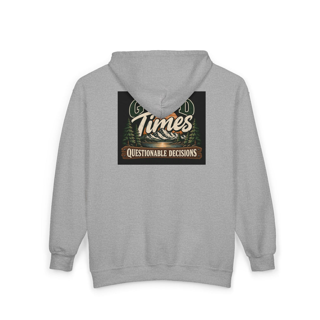 Good Times Questionable Decisions - Full-Zip Hooded Sweatshirt