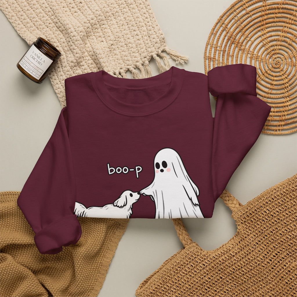 Boo-p Ghost and Dog - Crewneck Sweatshirt