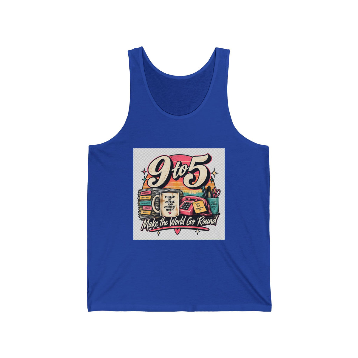 9to5 Make the World Go Round - Athletic Tank