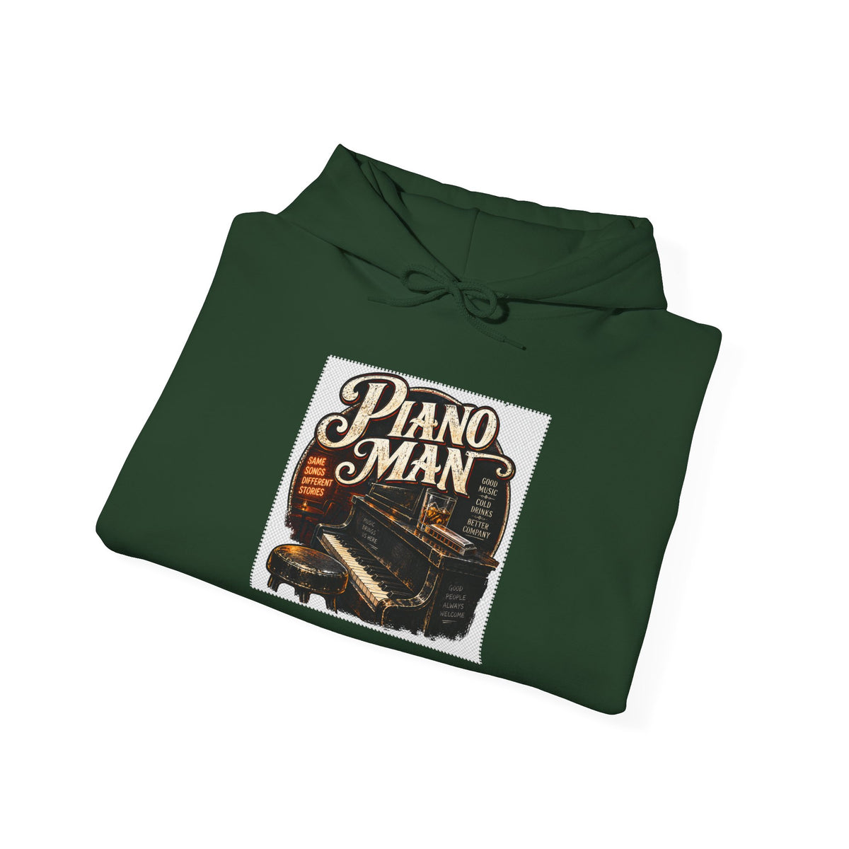 Piano Man Retro Bar - Hoodie