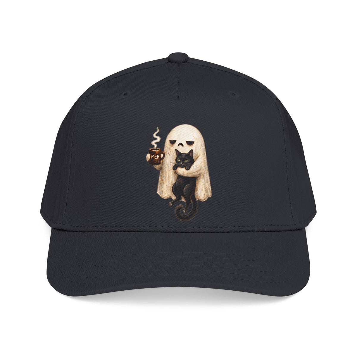 Meh Ghost and Black Cat - OTTO Baseball Hat