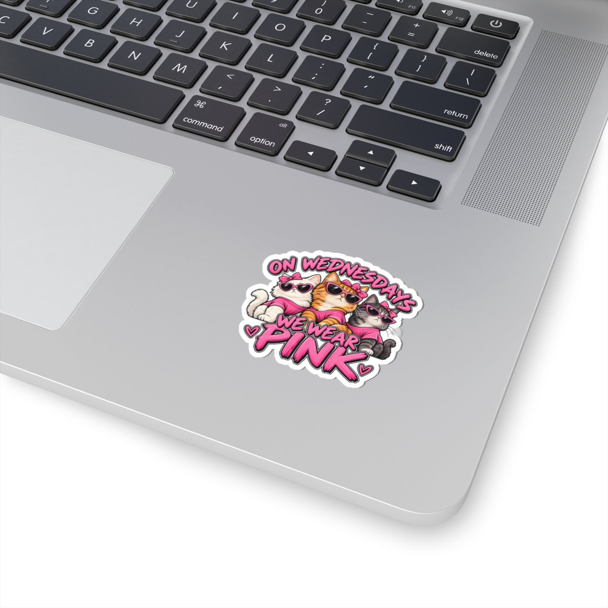 On Wednesdays We Wear Pink - Kiss-Cut Sticker