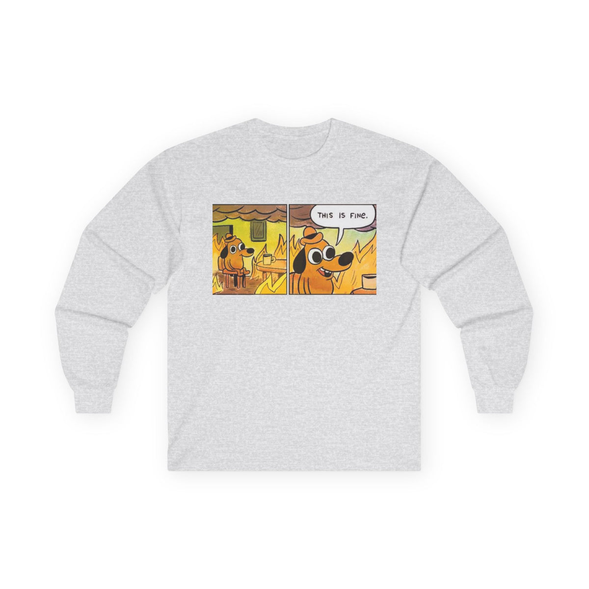 This Is Fine - Unisex Ultra Cotton Long Sleeve Tee