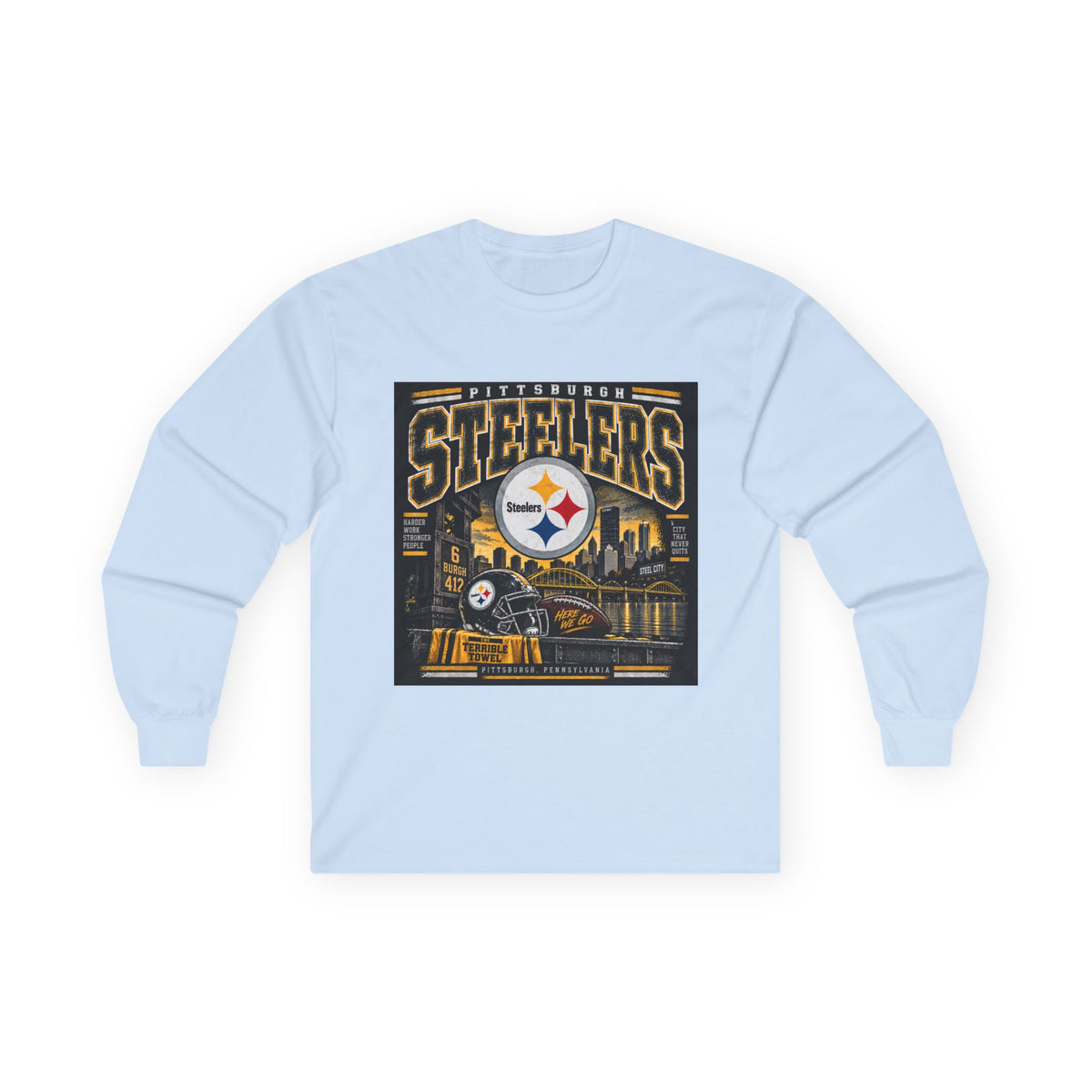 Pittsburgh Steelers Steel City Pride - Unisex Ultra Cotton Long Sleeve Tee