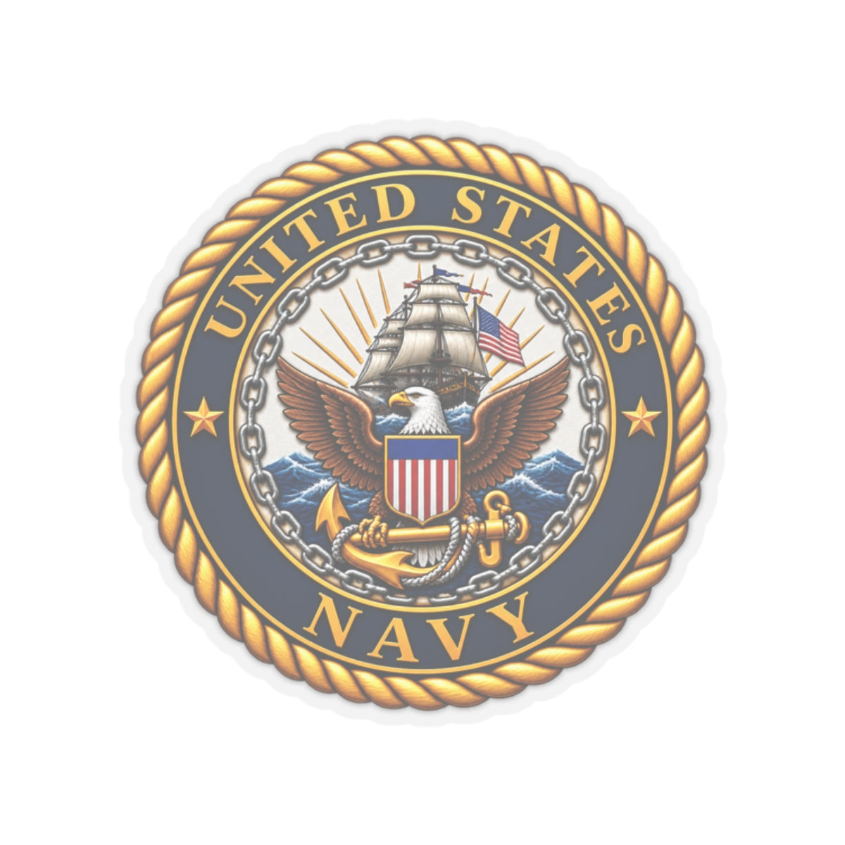 U.S. Navy Emblem - Kiss-Cut Sticker