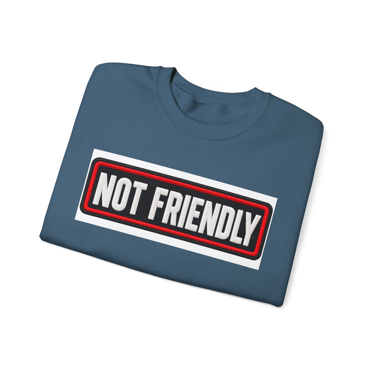 Not Friendly - Service Dog Patch - Crewneck Sweatshirt