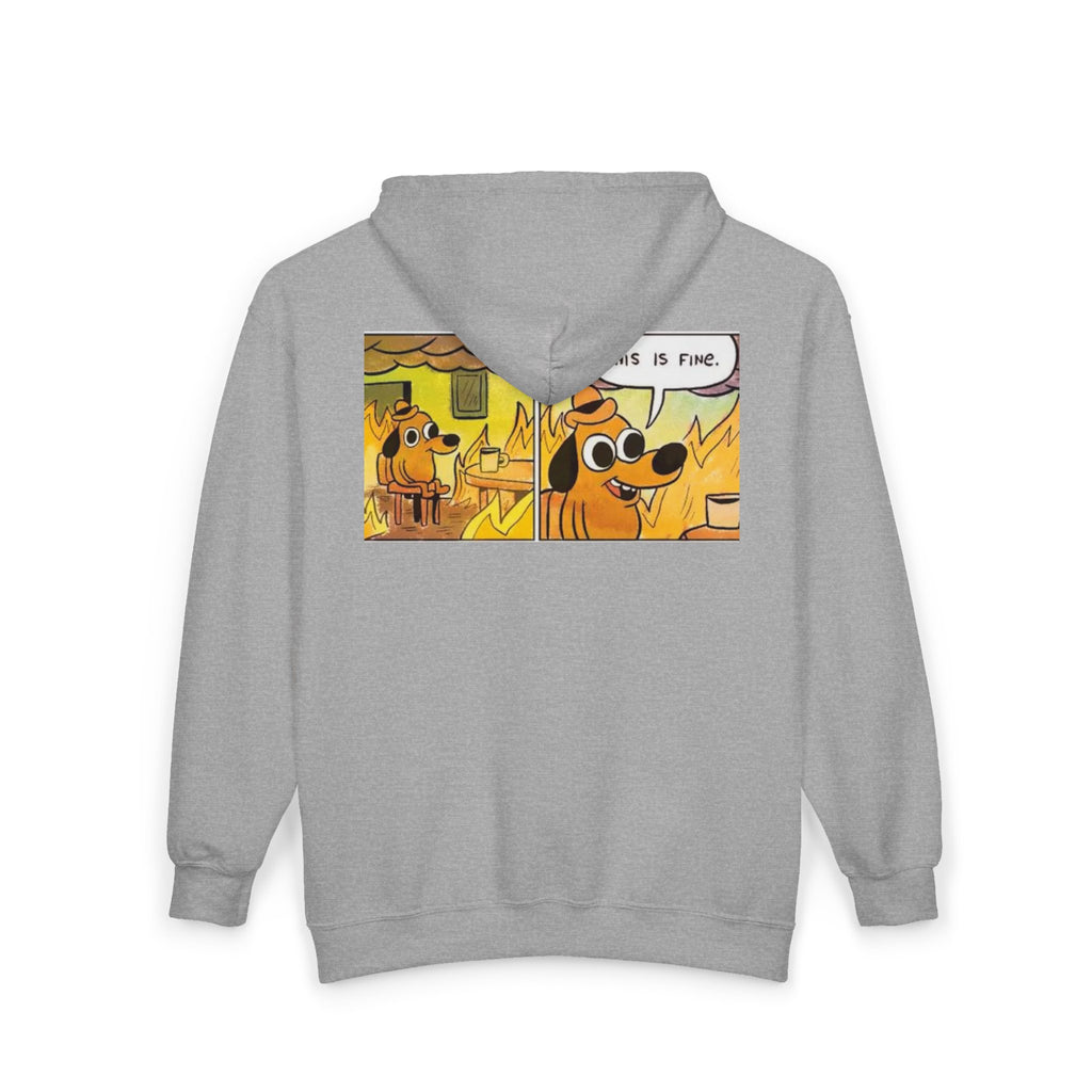 This Is Fine - Full-Zip Hooded Sweatshirt