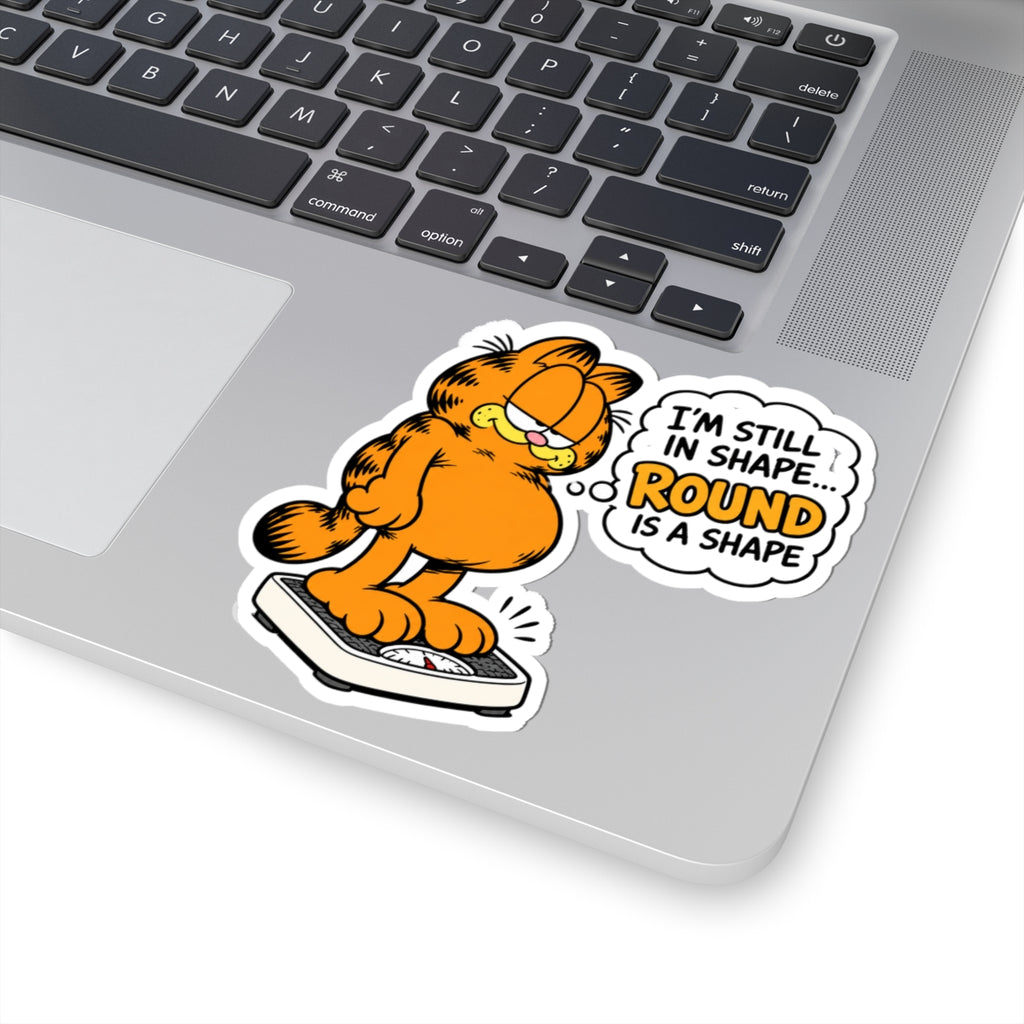 Round Shape Garfield - Kiss-Cut Sticker