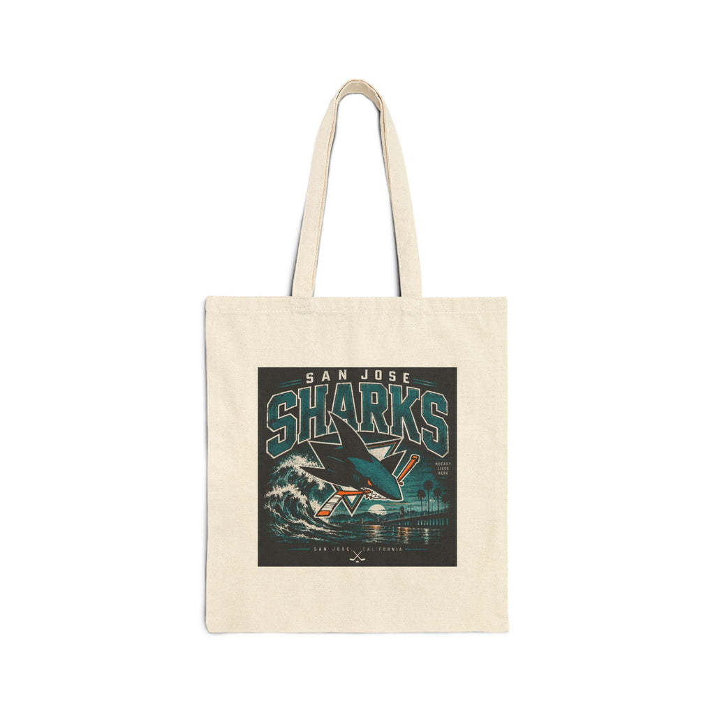 Sharks Wave Hockey Tee - Canvas Tote