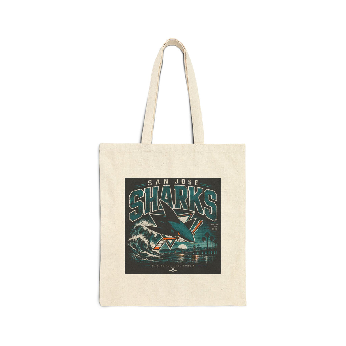 Sharks Wave Hockey Tee - Canvas Tote