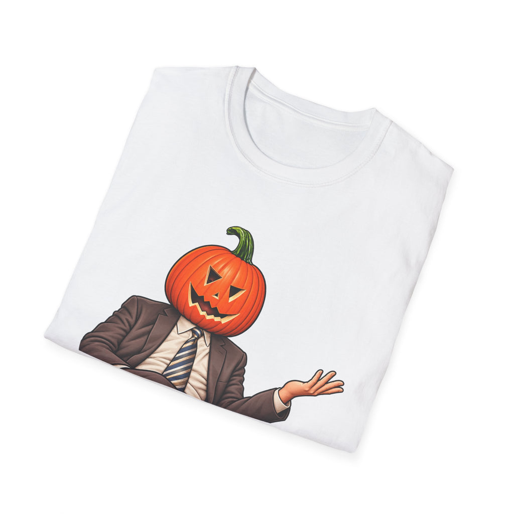 Pumpkin Head Office Cartoon - Classic Tee