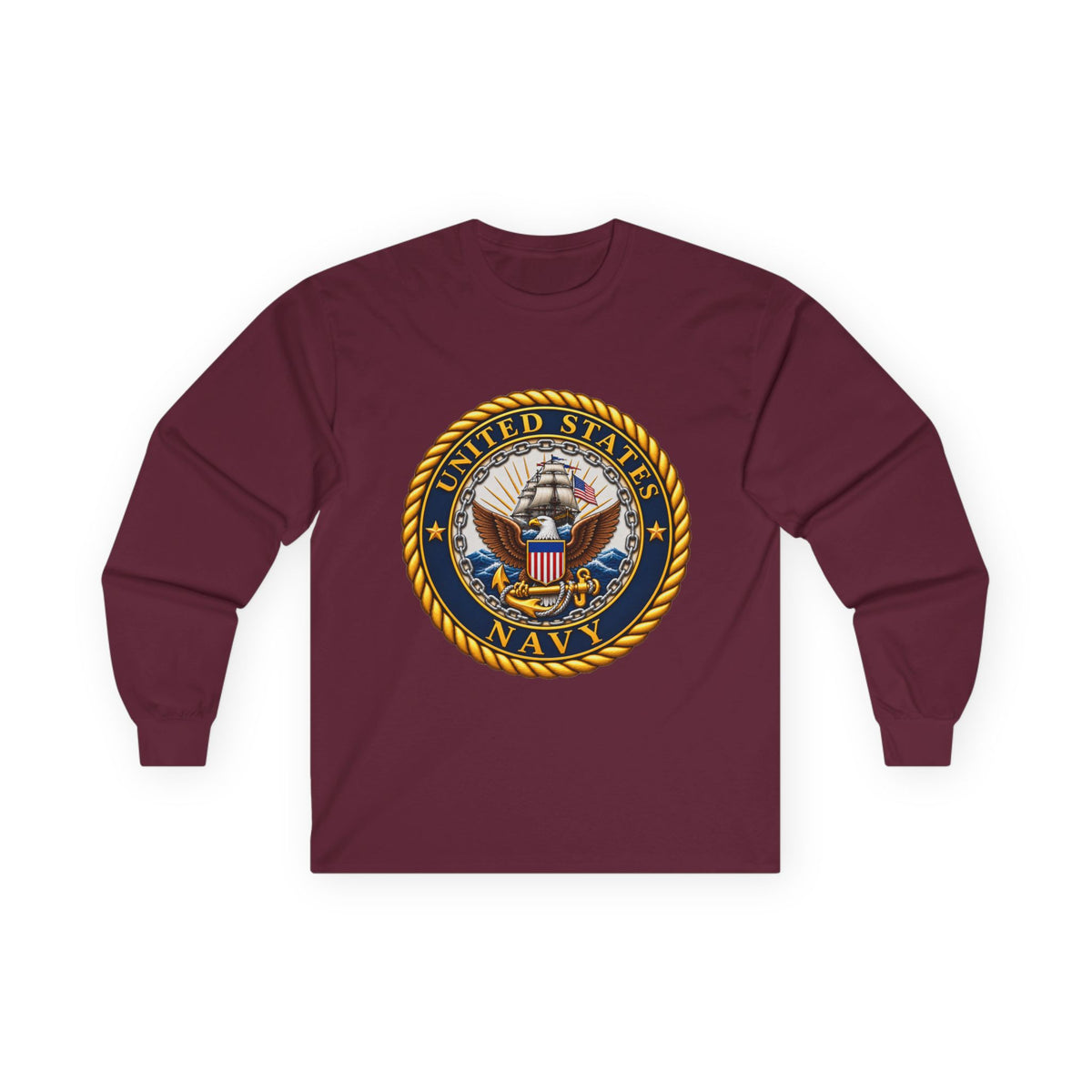 U.S. Navy Emblem - Unisex Ultra Cotton Long Sleeve Tee