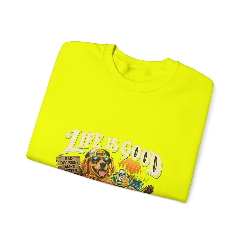Life is Good Floatin' - Crewneck Sweatshirt