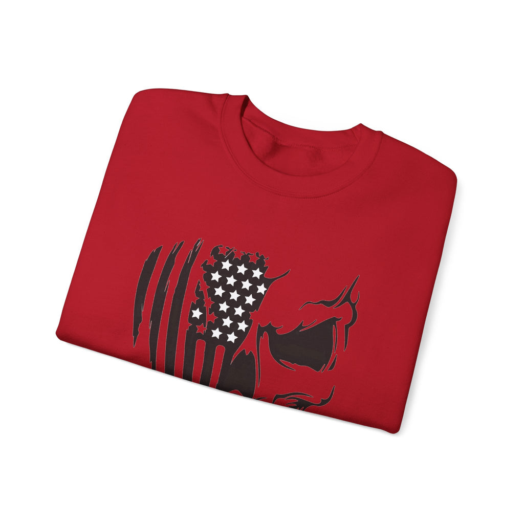Stars, Stripes & Skulls - Crewneck Sweatshirt