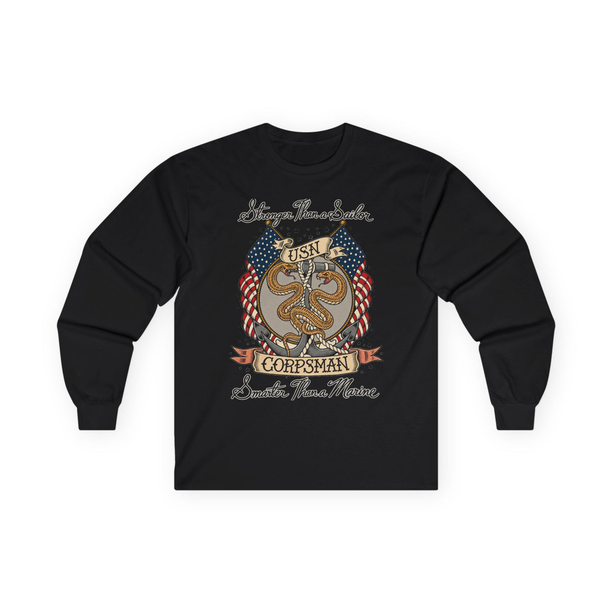 Corpsman Pride Crest - Unisex Ultra Cotton Long Sleeve Tee