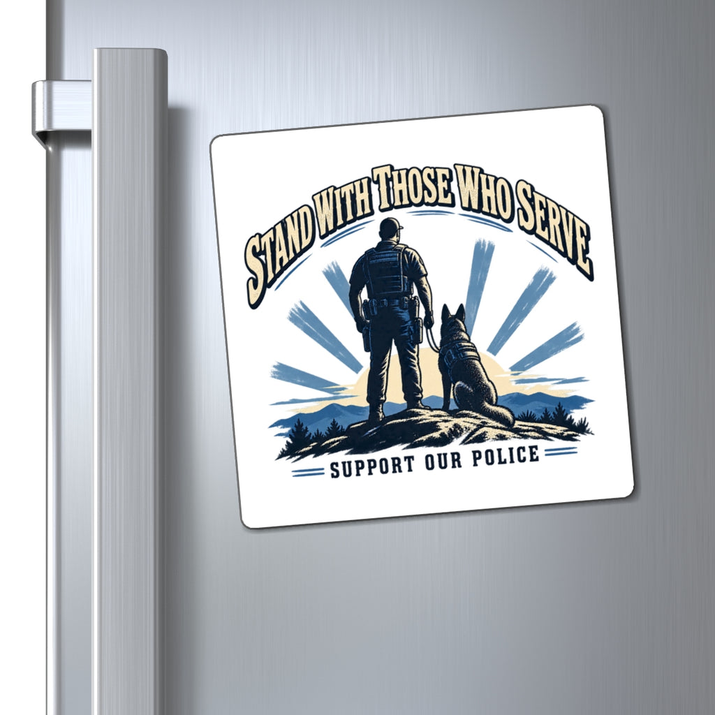 Stand With Those Who Serve Police K9 - Magnet