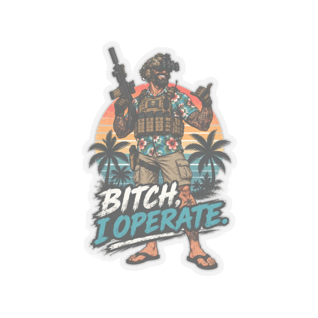 Beach Operator - Kiss-Cut Sticker