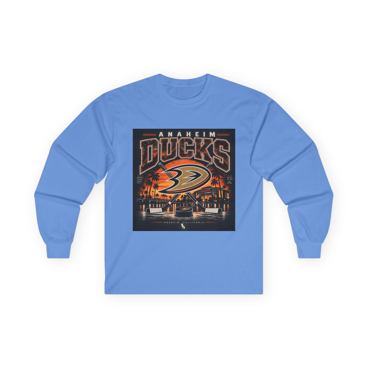 Anaheim Ducks Hockey Nights - Unisex Ultra Cotton Long Sleeve Tee