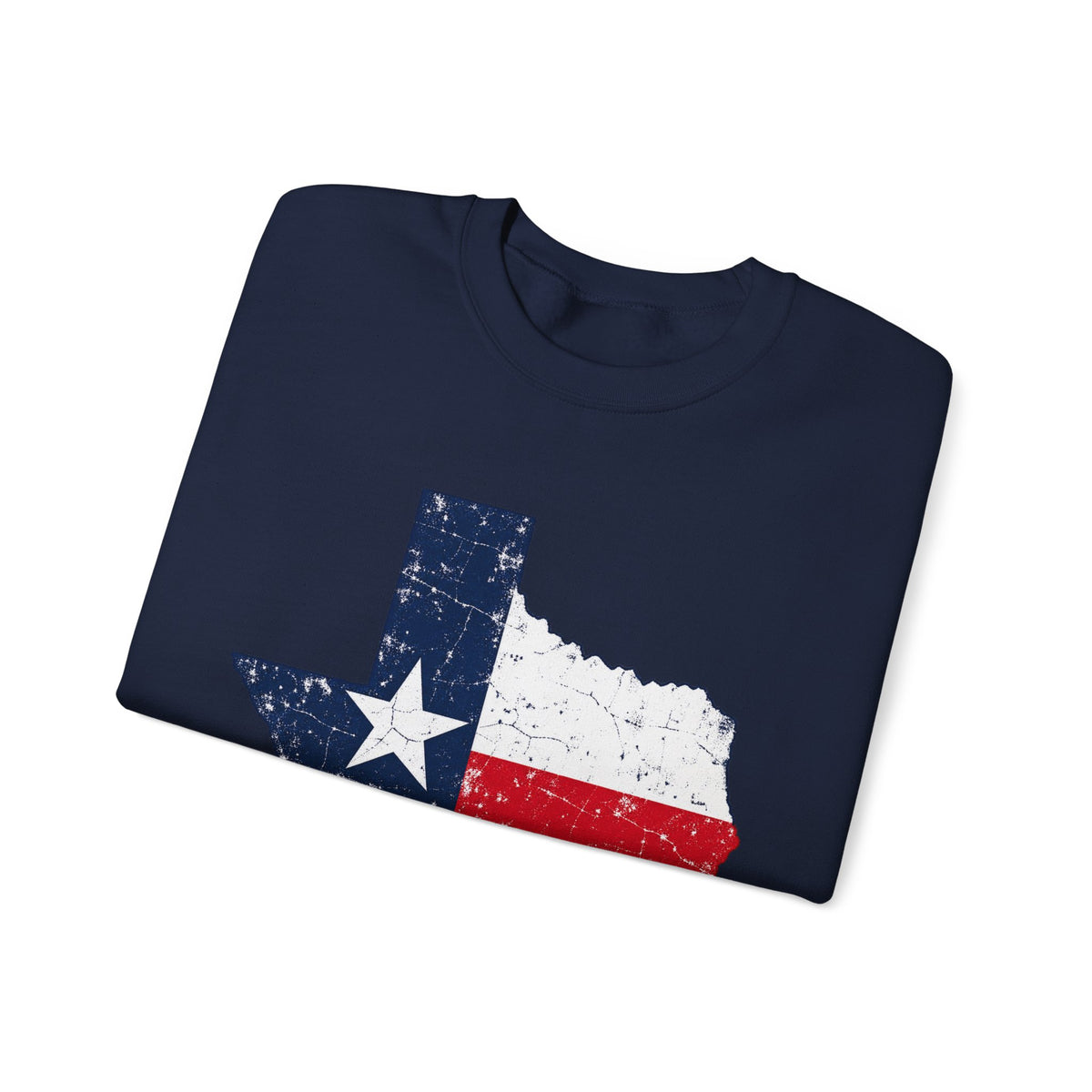Weathered Texas Flag - Crewneck Sweatshirt
