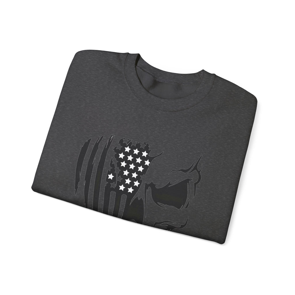 Stars, Stripes & Skulls - Crewneck Sweatshirt