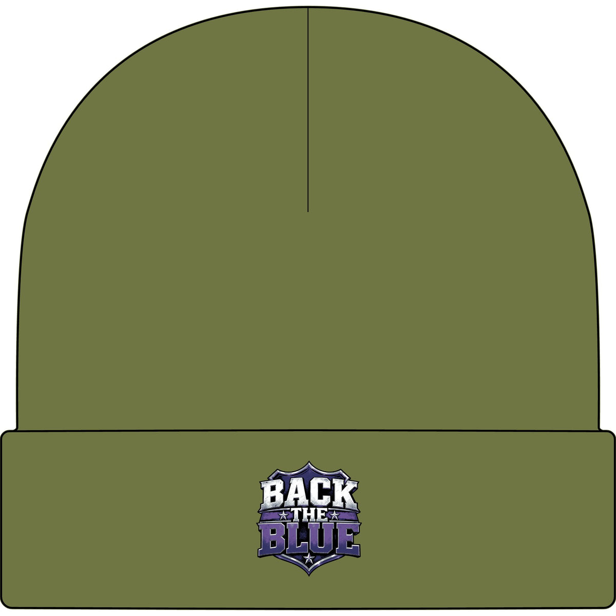 Back the Blue Shield - AS Colour 1107 Cuff Beanie