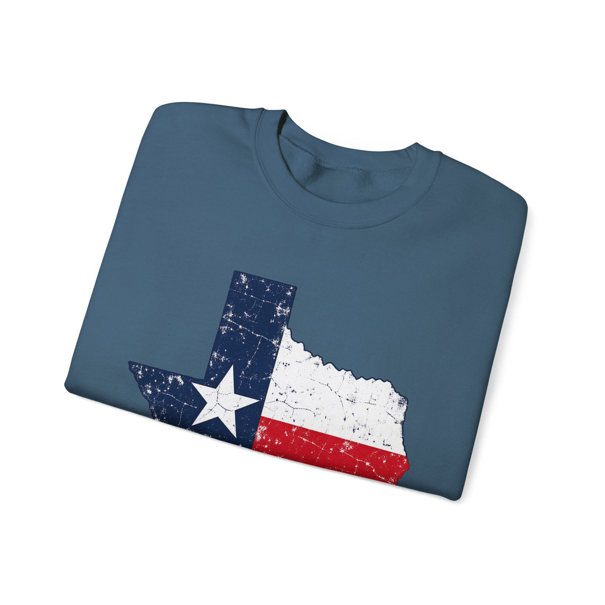 Weathered Texas Flag - Crewneck Sweatshirt