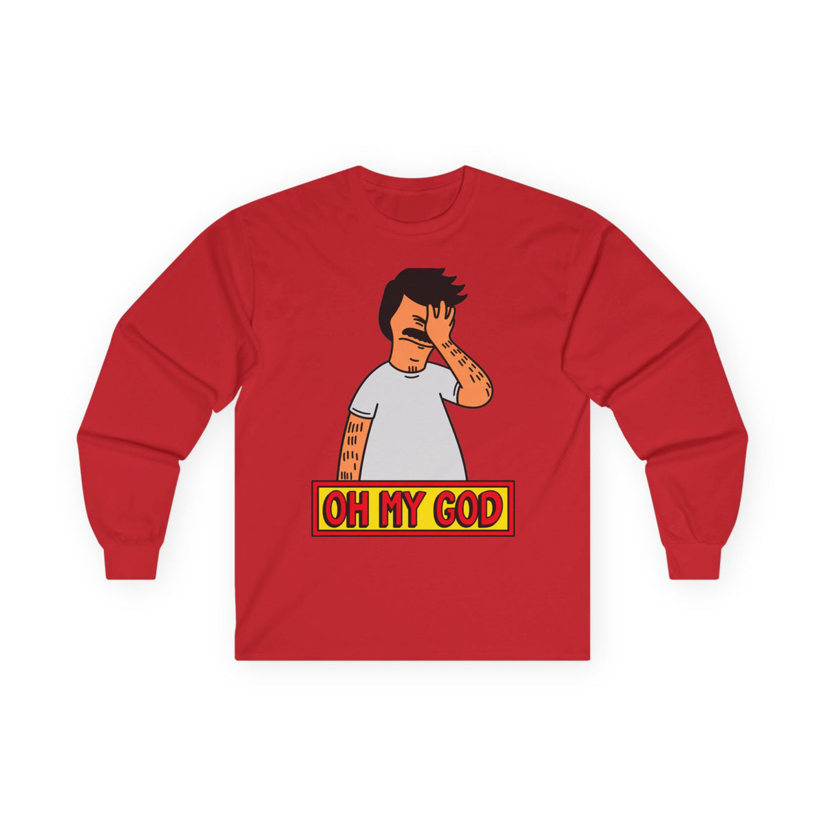 Oh My God Reaction Tee - Unisex Ultra Cotton Long Sleeve Tee