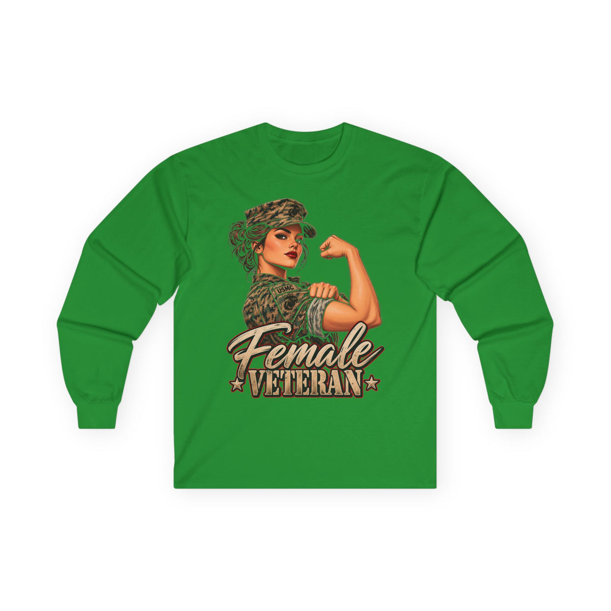 Female Veteran Pride - Unisex Ultra Cotton Long Sleeve Tee