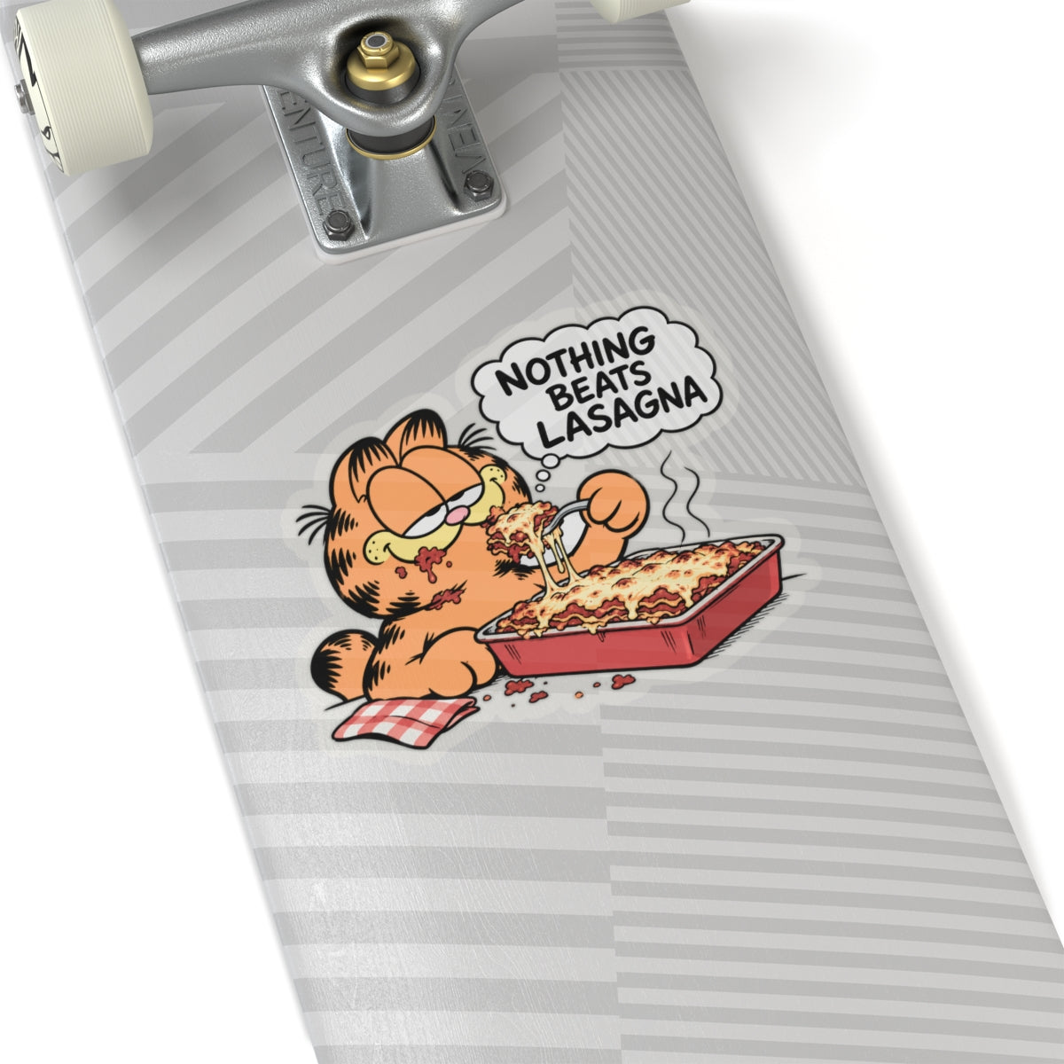 Nothing Beats Lasagna - Kiss-Cut Sticker