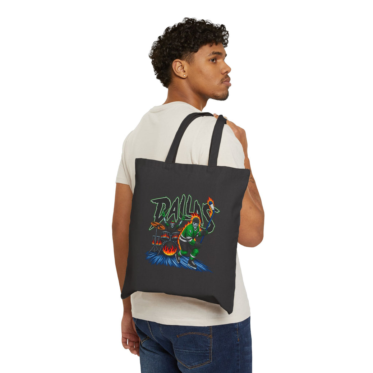 Dallas Stars Skeleton - Canvas Tote