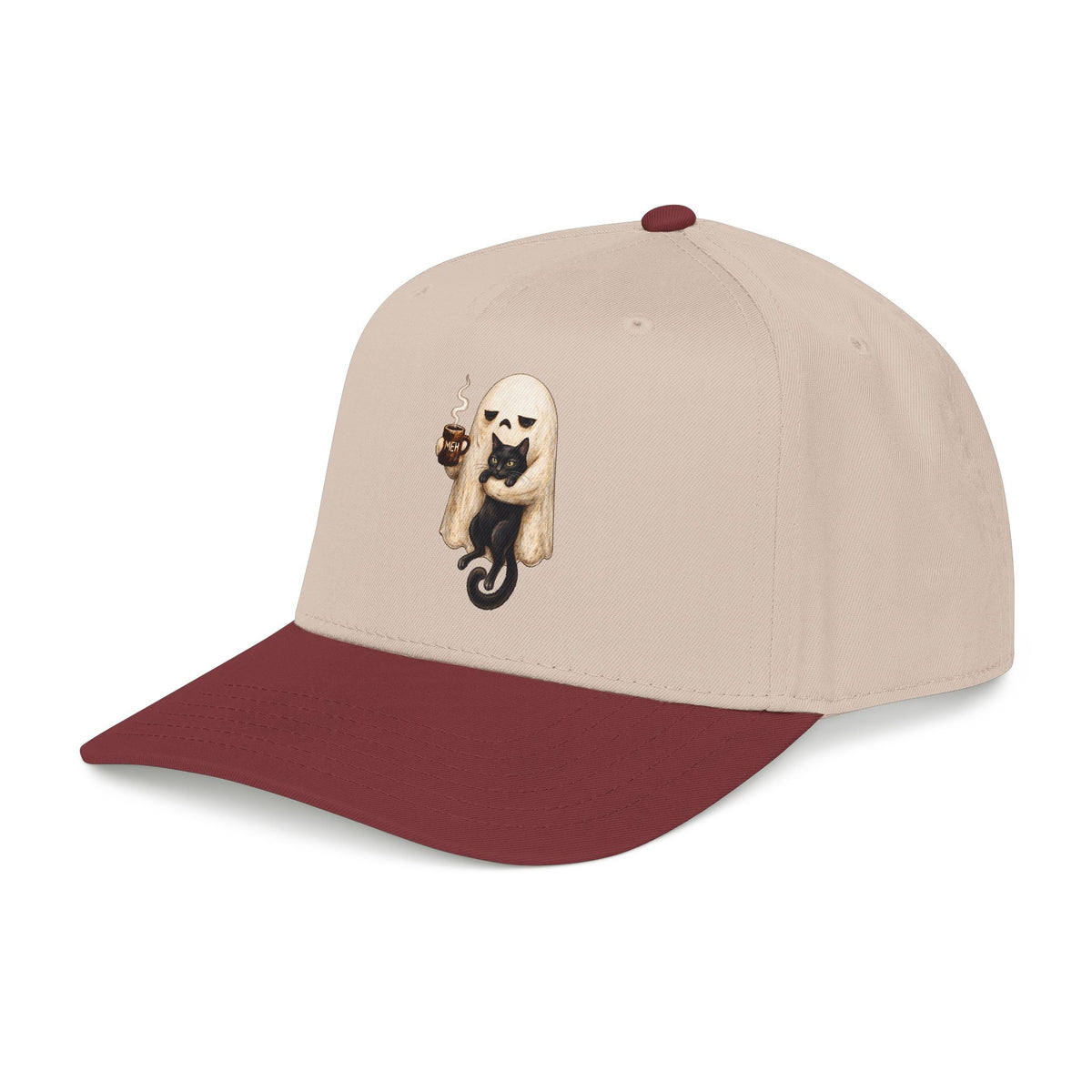 Meh Ghost and Black Cat - OTTO Baseball Hat