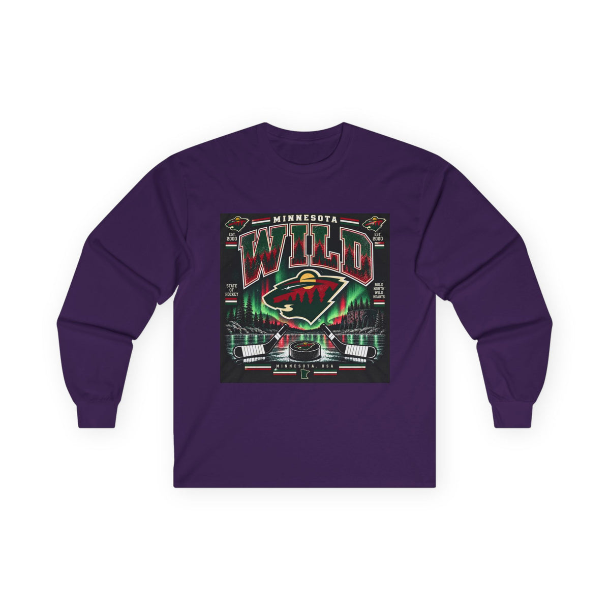 Wild North Hockey Tee - Unisex Ultra Cotton Long Sleeve Tee