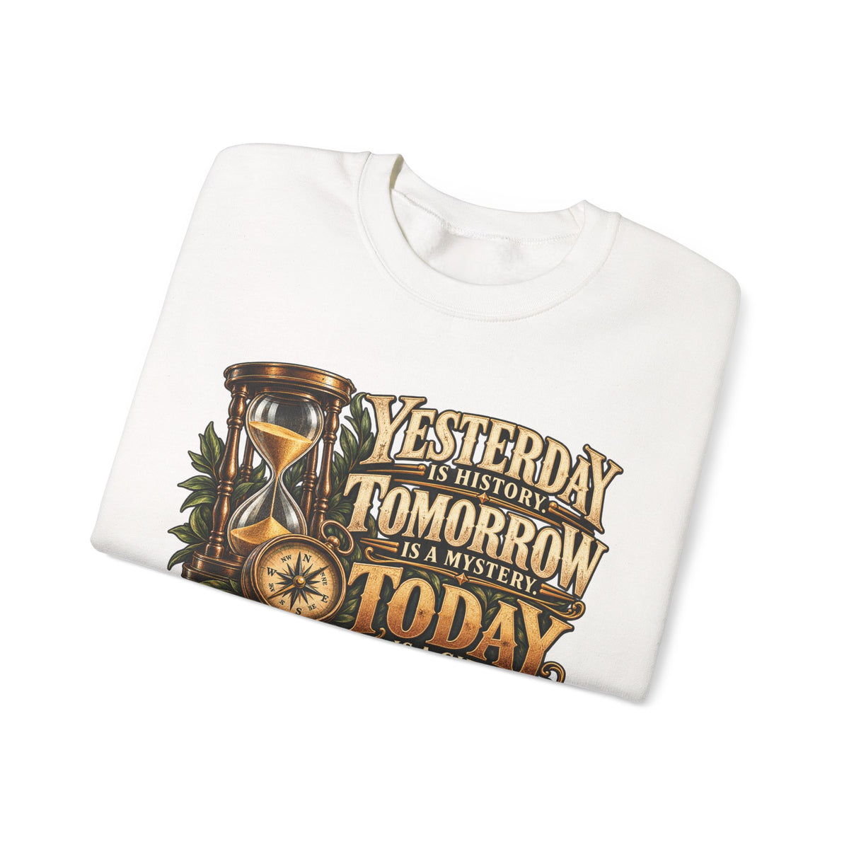 Yesterday Tomorrow Today - Transparent - Crewneck Sweatshirt