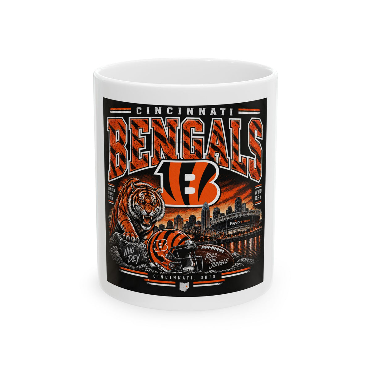 Cincinnati Bengals Jungle Reign - Ceramic Mug 11oz and 15oz
