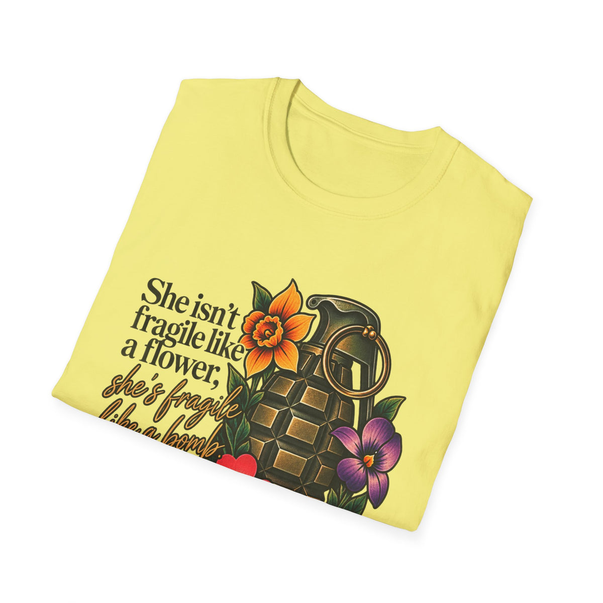 Fragile Like a Bomb - Floral Grenade - Classic Tee