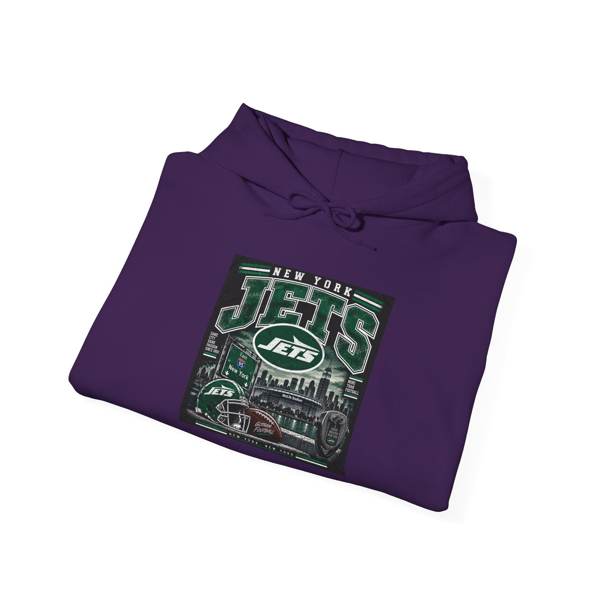 New York Jets Skyline - Hoodie