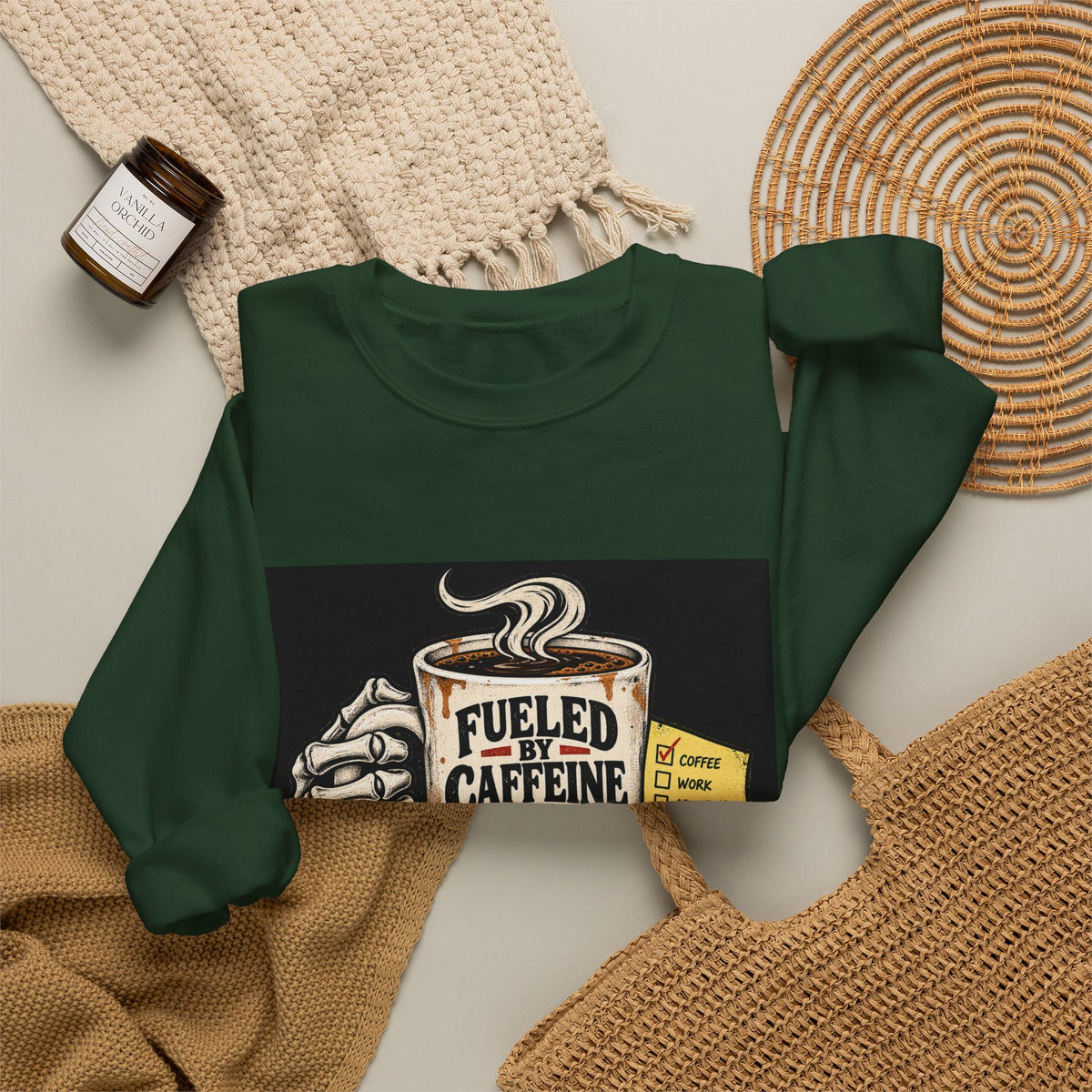 Fueled by Caffeine - Crewneck Sweatshirt