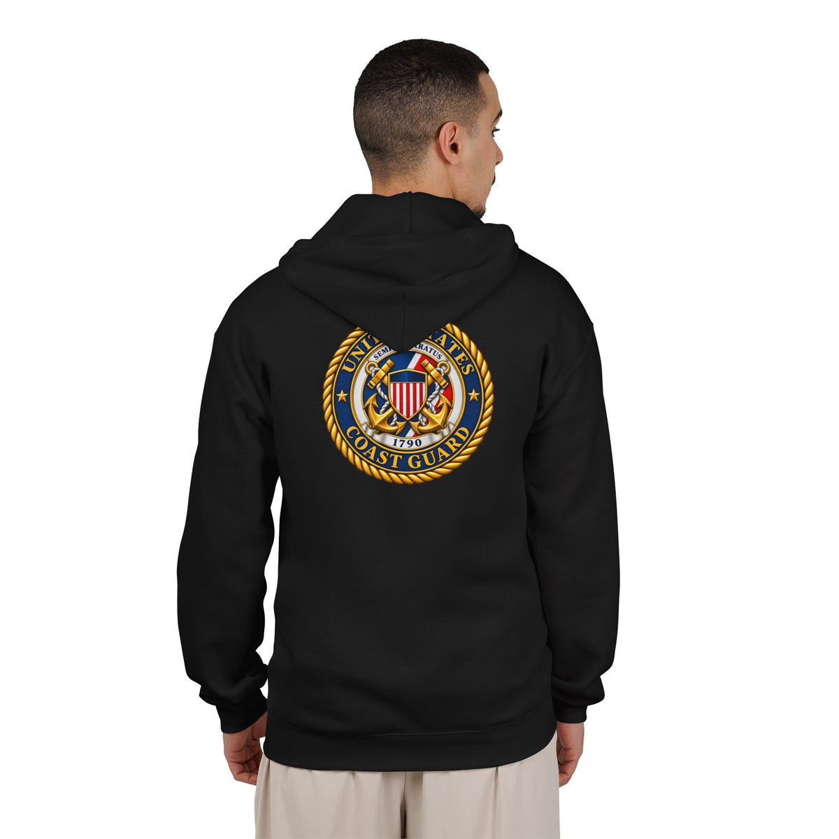 U.S. Coast Guard Emblem - Full-Zip Hooded Sweatshirt