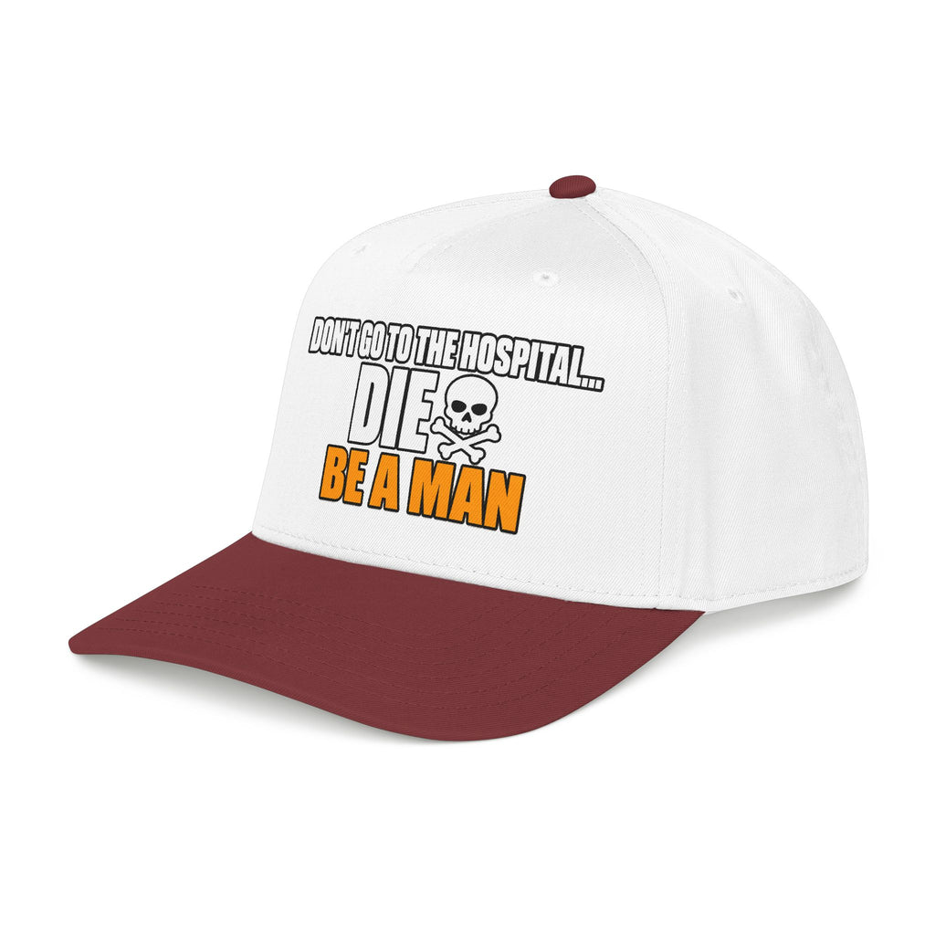 Dont Go to the Hospital - White Outlined - OTTO Baseball Hat