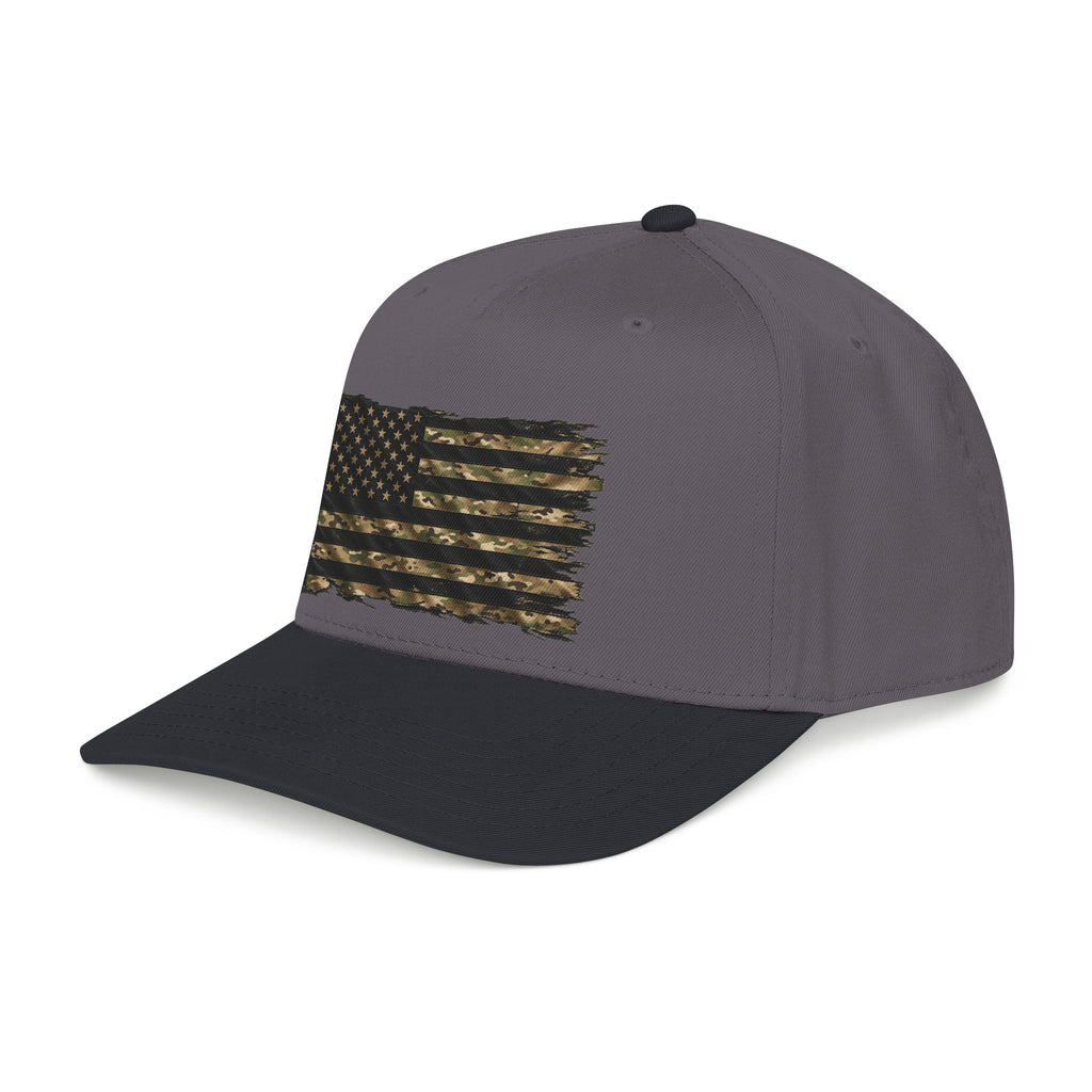 Black and Multicam American Flag - OTTO Baseball Hat