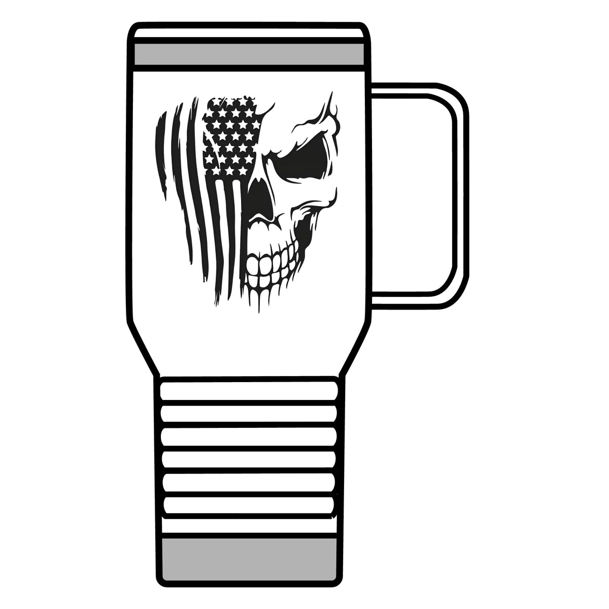Stars, Stripes & Skulls - 20oz Insulated Mug